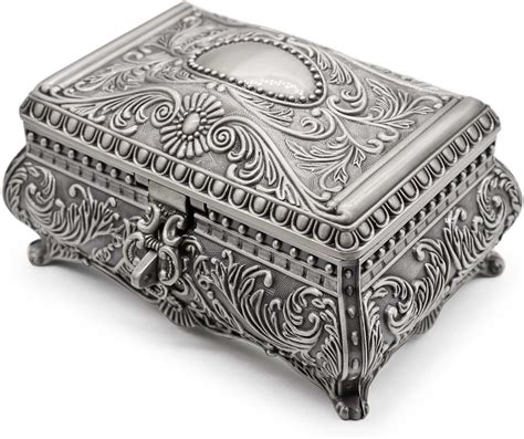 metal flower jewelry box|metal containers for flower arrangements.